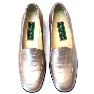 Cole Haan Women's Leather Giana Loafers, Aluminum, 7B